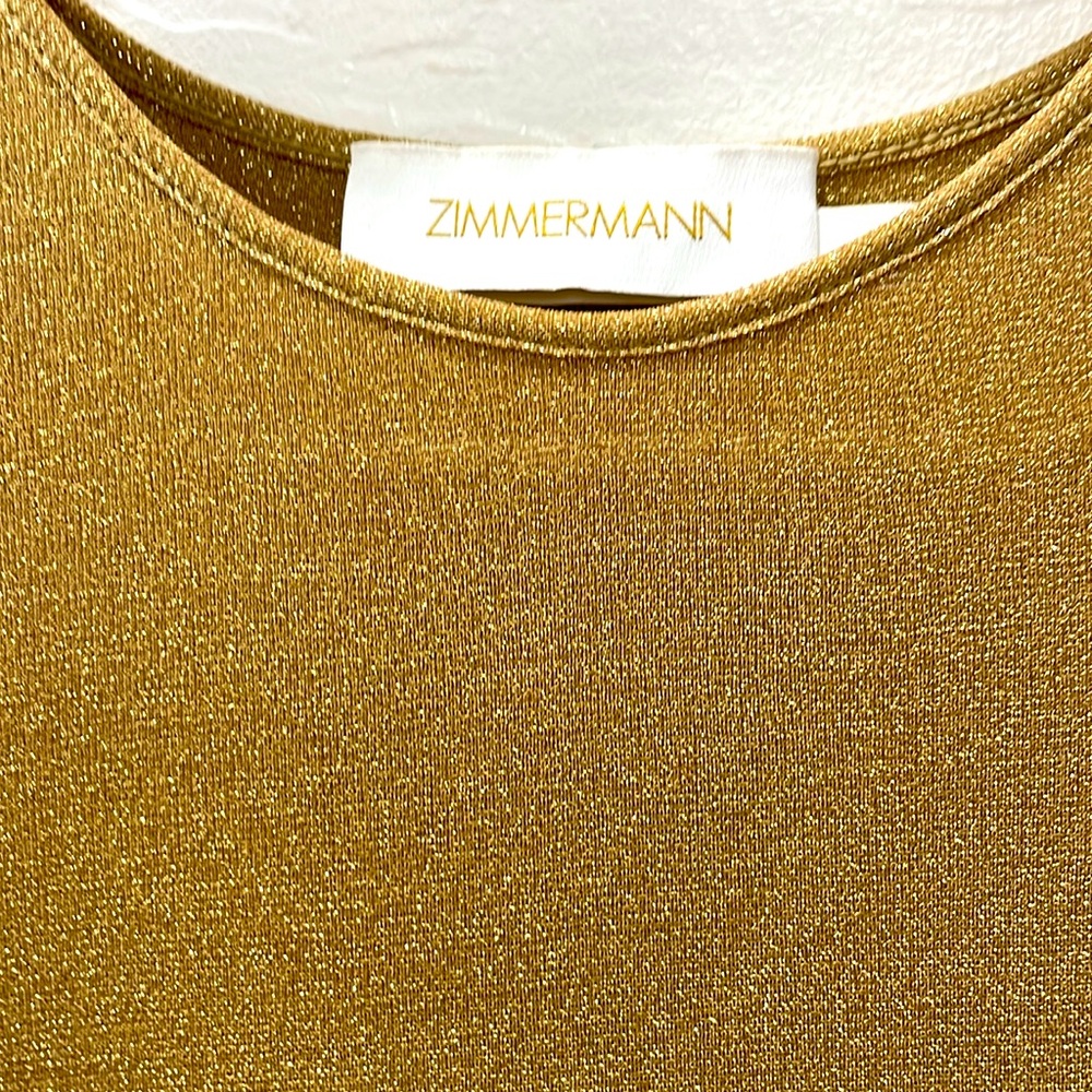 Zimmermann Gold Long Sleeve Dress - Picture 5 of 9